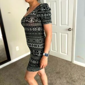 Black and white dress